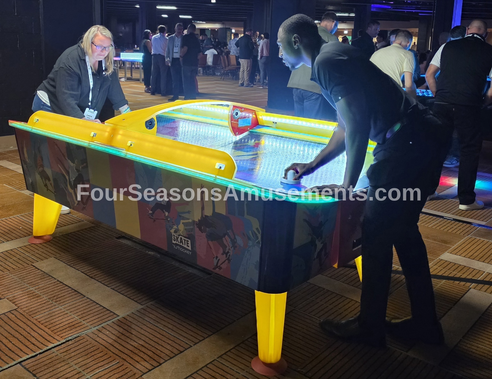 Deluxe LED Air Hockey Table